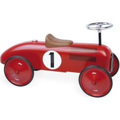 Jouet-Premier âge-Bascules, chariots de marche, trotteurs et porteurs-Porteur voiture vintage rouge - Vilac - A partir de 18 mois - Mixte - Jusqu'à 20 kg
