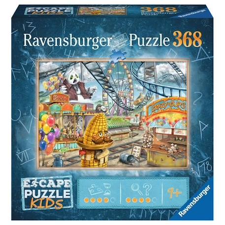 Escape puzzle Kids - Le parc d'attractions - Ravensburger - Puzzle Escape Game 368 pièces BLEU 3 - vertbaudet enfant 