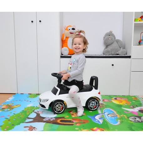Porteur pour bébé Milly Mally Mercedes AMG C63 Coupe S Blanc - 18 mois à 3 ans - 4 roues BLANC 4 - vertbaudet enfant 