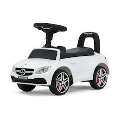Jouet-Jeux de plein air-Porteur pour bébé Milly Mally Mercedes AMG C63 Coupe S Blanc - 18 mois à 3 ans - 4 roues