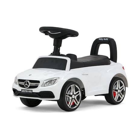 Porteur pour bébé Milly Mally Mercedes AMG C63 Coupe S Blanc - 18 mois à 3 ans - 4 roues BLANC 1 - vertbaudet enfant 