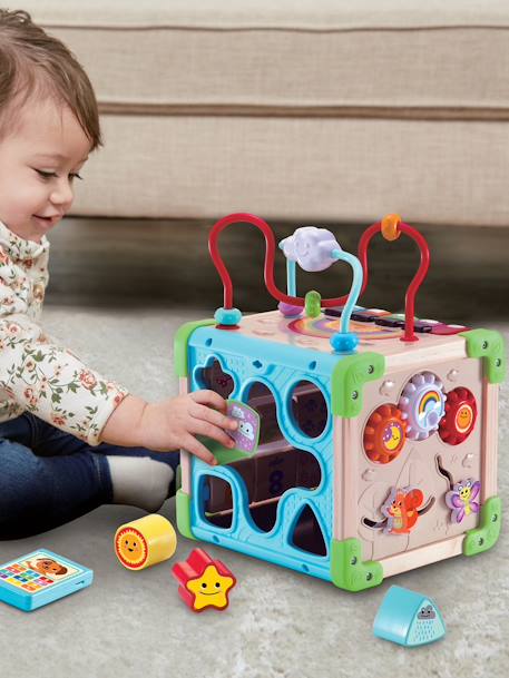 Cube nature interactif multi-activités - marron 2 - vertbaudet enfant 