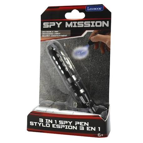 Stylo Spy Mission avec messages secrets invisibles et lumière d’espion NOIR 3 - vertbaudet enfant 