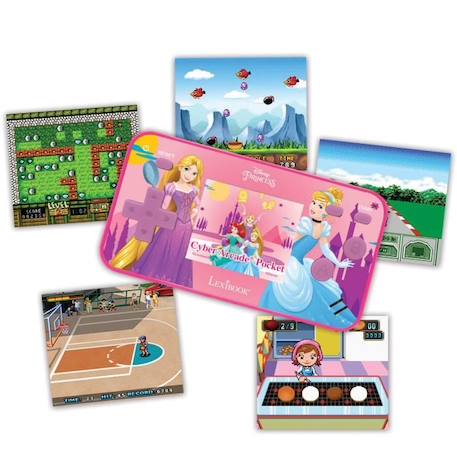 Console portable Cyber Arcade® Pocket Disney Princesses – écran 1.8'' 150 jeux dont 10 Disney Princesses ROSE 2 - vertbaudet enfant 