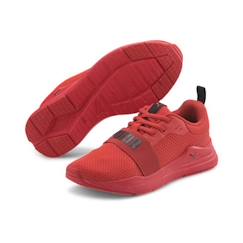 Chaussures-Basket Puma Junior Wired Run Rouge