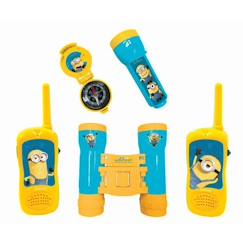 Jouet-Jeux d'imitation-Kit d’aventurier avec Talkie-Walkies portée 120m Les Minions