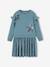 Robe de fête bi-matière fille étoiles en sequins fille bleu grisé+rose 1 - vertbaudet enfant 