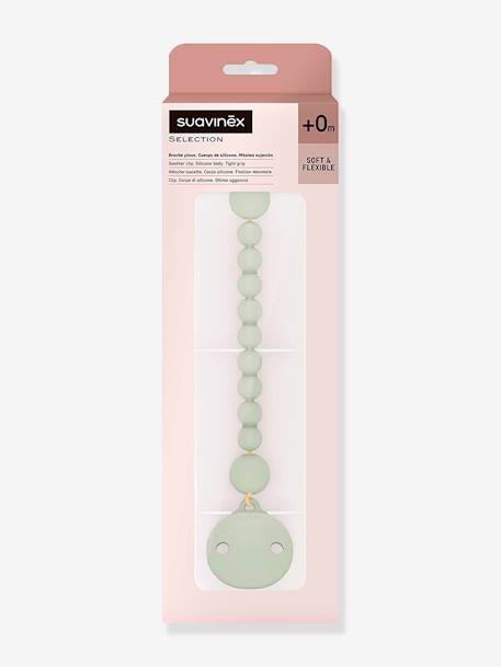 Attache-sucette silicone Colour Essence beige+bleu ciel+rose pâle+vert 10 - vertbaudet enfant 