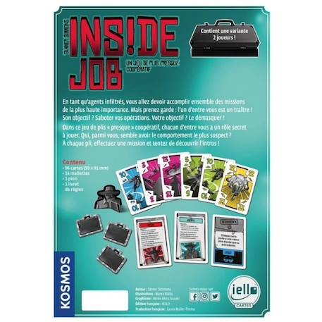 Iello - 50424 - Inside Job un jeux de plis presque cooperatif BLANC 2 - vertbaudet enfant 