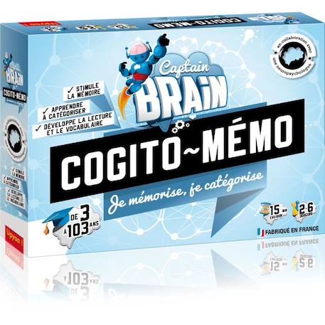 MAESTRO - Captain Brain - 430517 - Cogito Memo - Je mémorise, Je catégorise - 3 à 103 ans GRIS 1 - vertbaudet enfant 