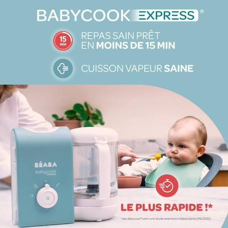 Robot bébé 4 en 1 mixeur-cuiseur BEABA Babycook Express - Terre d'argile BEIGE 2 - vertbaudet enfant 