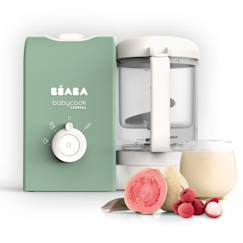 Puériculture-Repas-Robot de cuisine et accessoires-BEABA, Babycook express, robot bébé, 4 en 1 mixeur-cuiseur, vert sauge