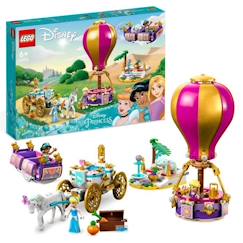 -LEGO® Disney Princesse 43216 Le Voyage Enchanté des Princesses, Jouet avec Cheval, et Figurines