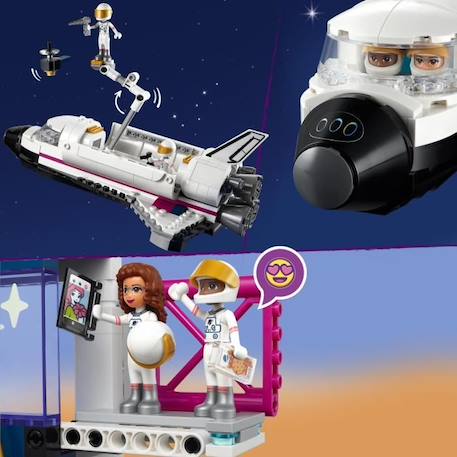 LEGO 41713 Friends L’Académie de l’Espace d’Olivia, Jouet sur l'Espace, avec Fusée et Simulateur, Cadeau Enfants Dès 8 Ans BLANC 3 - vertbaudet enfant 