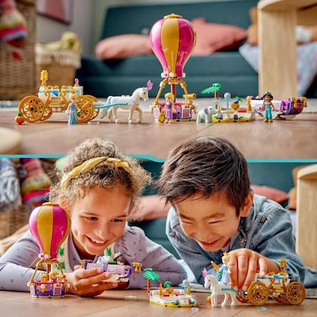 LEGO® Disney Princesse 43216 Le Voyage Enchanté des Princesses, Jouet avec Cheval, et Figurines BLANC 6 - vertbaudet enfant 