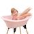 THERMOBABY KIT BAIGNOIRE VASCO Rose Poudré : baignoire + pieds + tuyau de vidange BLEU 4 - vertbaudet enfant 