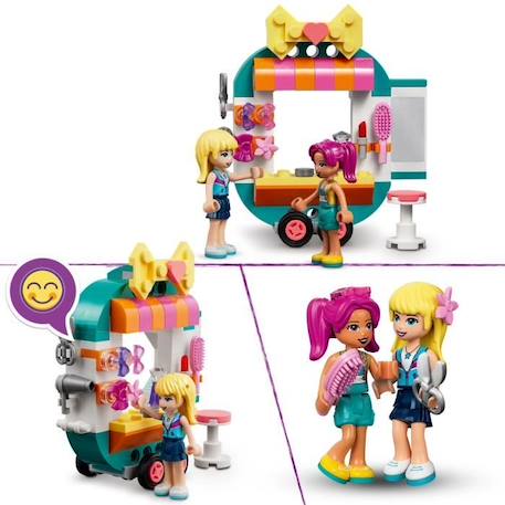 LEGO® 41719 Friends La Boutique de Mode Mobile, Jouet de Petit Salon de Coiffure pour Mini-poupées d'Heartlake City, dès 6 Ans BLEU 4 - vertbaudet enfant 