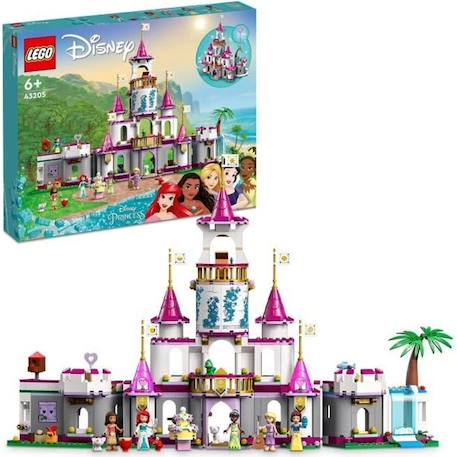LEGO 43205 Disney Princess Aventures Épiques dans le Château, Jouet Ariel, Vaiana et Raiponce, Figurines Animaux, Enfants Dès 6 Ans BLANC 1 - vertbaudet enfant 