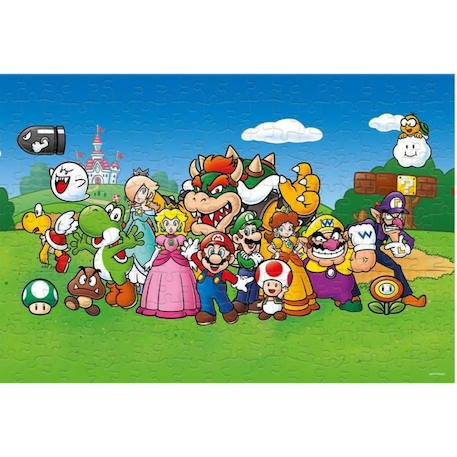 SUPER MARIO AND FRIENDS Puzzle 500 pièces vert - Winning Moves