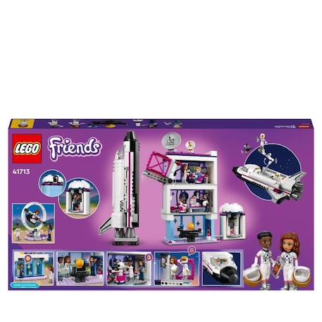 LEGO 41713 Friends L’Académie de l’Espace d’Olivia, Jouet sur l'Espace, avec Fusée et Simulateur, Cadeau Enfants Dès 8 Ans BLANC 6 - vertbaudet enfant 