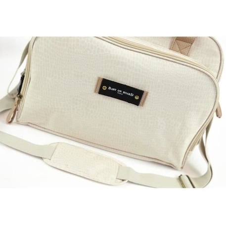 Sac à langer BABY ON BOARD URBAN EVERGLADES BEIGE 3 - vertbaudet enfant 