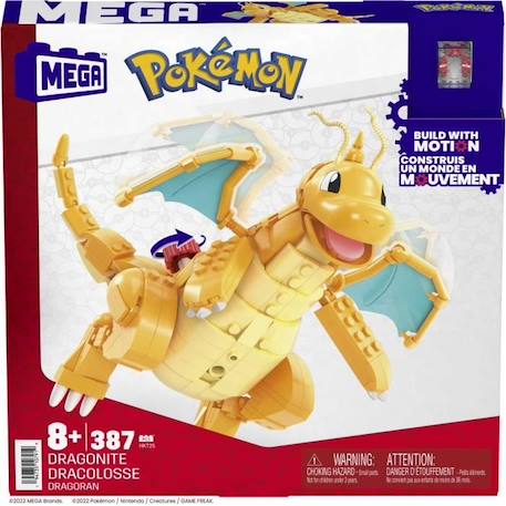 Mega Construx - Pokemon - Dracolosse   - Construction - 6 Ans Et + JAUNE 2 - vertbaudet enfant 
