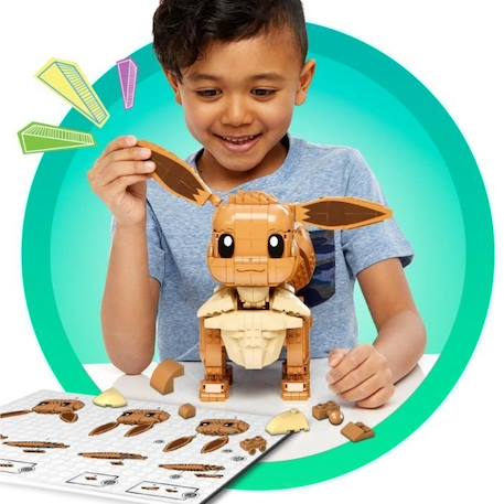 Mega Construx - Pokémon - Evoli Géant - jouet de construction - 7 ans et + MARRON 4 - vertbaudet enfant 