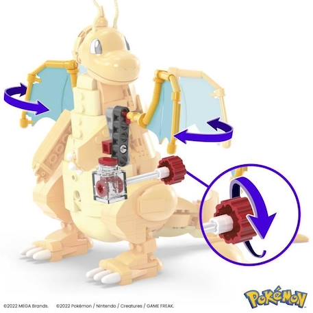 Mega Construx - Pokemon - Dracolosse   - Construction - 6 Ans Et + JAUNE 4 - vertbaudet enfant 