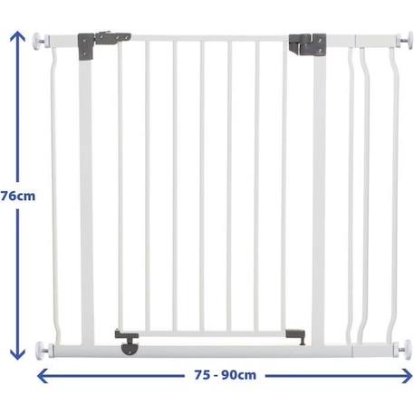 Dreambaby barrière de sécurité et extensionLiberty s'adapte à des ouvertures comprises entre 84 et 90 cm de largeur Blanc BLANC 4 - vertbaudet enfant 