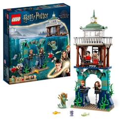 Jouet-Jeux d'imagination-LEGO® Harry Potter 76420 Le Tournoi des Trois Sorciers : le Lac Noir, Jouet avec Bateau et 5 Figurines