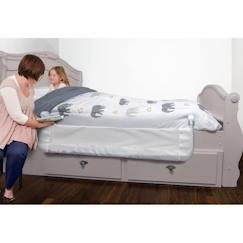 Puériculture-Barrière de lit extra-large pliable et portable Dreambaby Nicole - 150 x 50 cm - Blanche