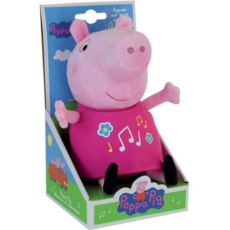 Jemini PEPPA PIG Peluche 25cm musicale & lumineuse ROSE 1 - vertbaudet enfant 