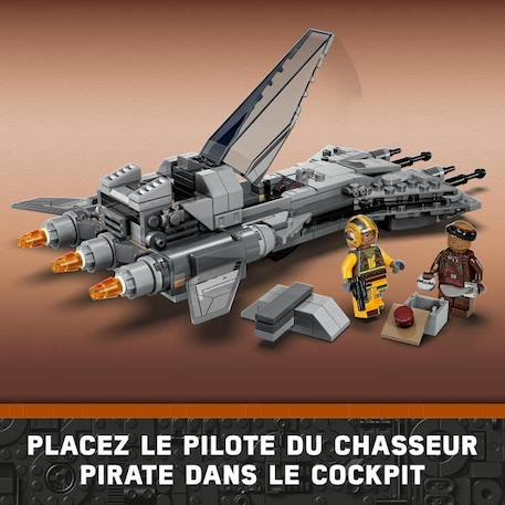 LEGO® Star Wars 75346 Le Chasseur Pirate, Jouet avec Minifigurines Pilote et Vane, Le Mandalorien BLANC 4 - vertbaudet enfant 