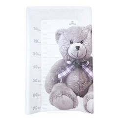 -Plan à langer DOMIVA Little Bear - PVC - Matelas intégré - Blanc/Gris - 50 x 80 cm
