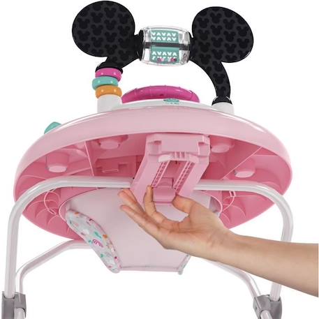 BRIGHT STARTS Trotteur bébé Disney baby Minnie - Lumineux et Musical - 61 x 69 x 63 cm - Multicolore - Dès 6 mois ROSE 3 - vertbaudet enfant 