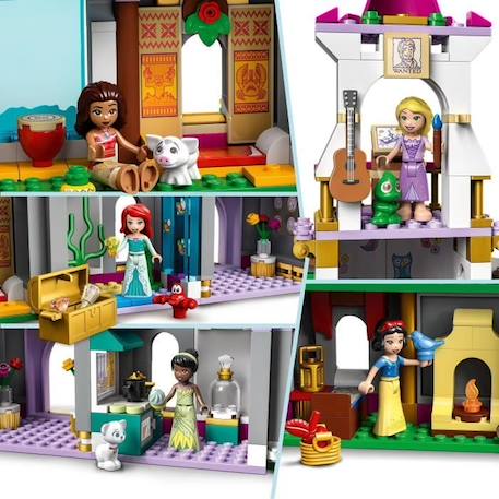 LEGO 43205 Disney Princess Aventures Épiques dans le Château, Jouet Ariel, Vaiana et Raiponce, Figurines Animaux, Enfants Dès 6 Ans BLANC 3 - vertbaudet enfant 
