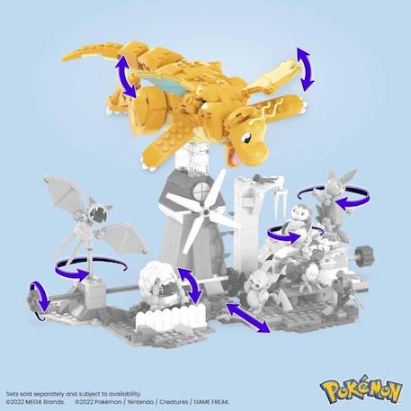Mega Construx - Pokemon - Dracolosse   - Construction - 6 Ans Et + JAUNE 5 - vertbaudet enfant 