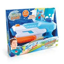 Jouet-Jeux de plein air-Jeux de plage-Pistolet à eau Super Blaster Game - Compact Kit avec dossard - Canal Toys - A partir de 4 ans