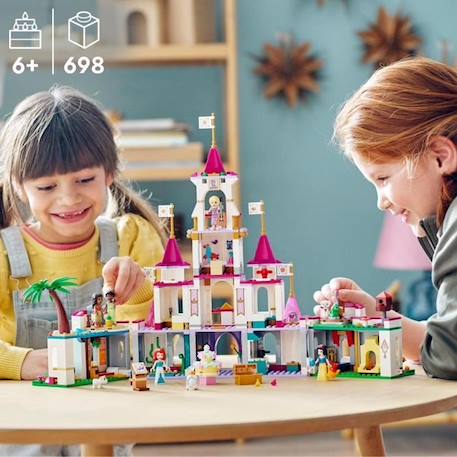 LEGO 43205 Disney Princess Aventures Épiques dans le Château, Jouet Ariel, Vaiana et Raiponce, Figurines Animaux, Enfants Dès 6 Ans BLANC 5 - vertbaudet enfant 