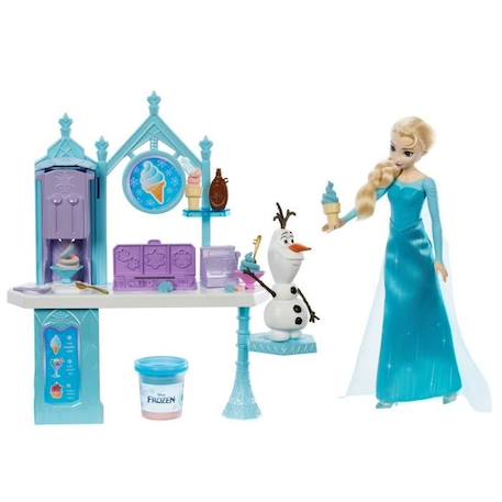 Princesse Disney - Reine Des Neiges - Elsa & Olaf Douceurs Givrees   - Poupées Mannequins - 4 Ans Et + BLANC 1 - vertbaudet enfant 