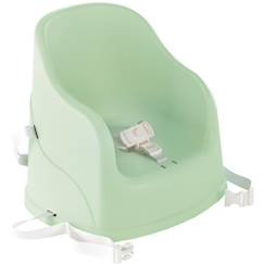 Puériculture-Chaise haute, réhausseur-Rehausseur de chaise THERMOBABY Tudi - de 6 à 36 mois - Harnais de sécurité 3 points - Vert céladon