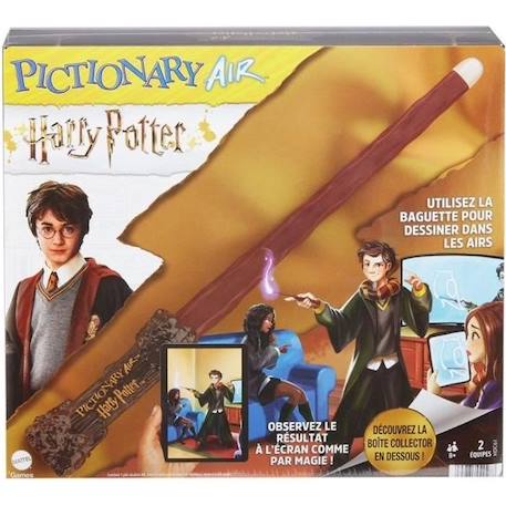 Mattel Games - Pictionary Air Harry Potter - Jeu d'ambiance et de dessin pour toute la famille - Dès 8 ans MARRON 1 - vertbaudet enfant 