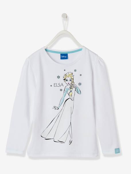 T-shirt fille Reine des neiges® à motif magique Blanc 1 - vertbaudet enfant 