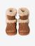 Boots enfant fille fourrées zippées beige doré+marron 10 - vertbaudet enfant 