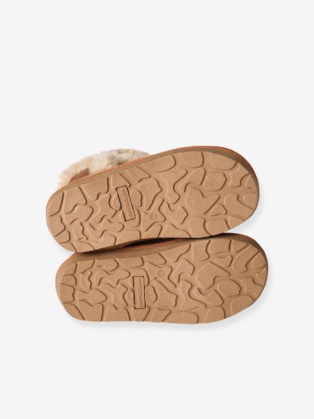 Boots enfant fille fourrées zippées beige doré+marron 11 - vertbaudet enfant 