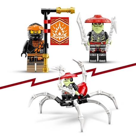 LEGO® NINJAGO 71782 Le Dragon de Terre de Cole – Évolution, Jouet avec 2 Minifigurines BLANC 5 - vertbaudet enfant 