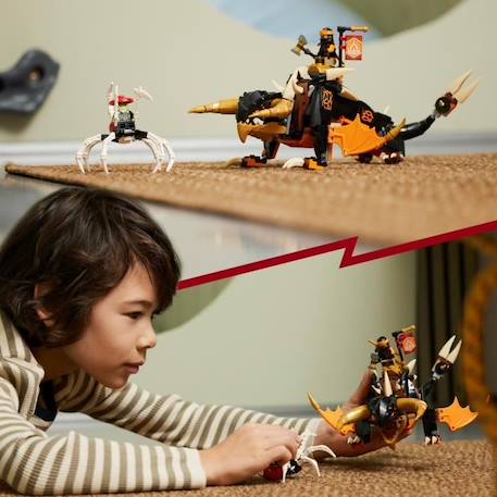 LEGO® NINJAGO 71782 Le Dragon de Terre de Cole – Évolution, Jouet avec 2 Minifigurines BLANC 6 - vertbaudet enfant 