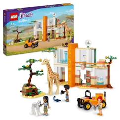 Jouet-Jeux d'imagination-LEGO 41717 Friends Le Centre de Sauvetage de la Faune de Mia, Jouet Vétérinaire, avec Figurines d'Animaux de Safari, Enfants 7 Ans