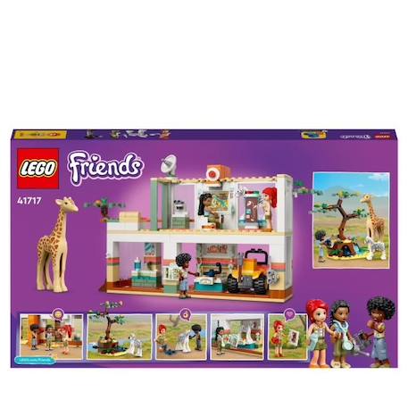 LEGO 41717 Friends Le Centre de Sauvetage de la Faune de Mia, Jouet Vétérinaire, avec Figurines d'Animaux de Safari, Enfants 7 Ans BLANC 6 - vertbaudet enfant 