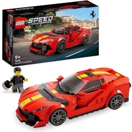 LEGO® Speed Champions 76914 Ferrari 812 Competizione, Kit de Maquette de Voiture de Sport ROUGE 1 - vertbaudet enfant 